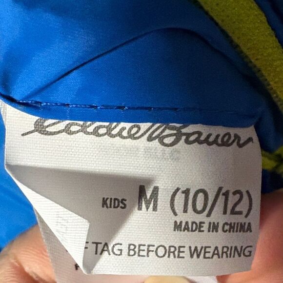 Eddie Bauer Navy and Blue Jacket with Neon Highlights - Picture 10 of 11